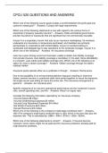 CPCU 520 QUESTIONS AND ANSWERS