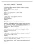 CPCU 520 QUESTIONS & ANSWERS