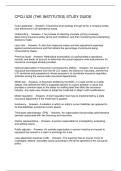 CPCU 520 &lpar;THE INSTITUTES&rpar; STUDY GUIDE