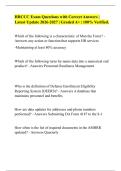 HRCCC Exam Questions with Correct Answers &vert; Latest Update 2026-2027 &vert; Graded A&plus; &vert; 100&percnt; Verified&period;