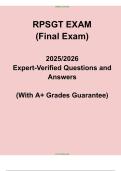 RPSGT Exam Practice & Study Guide &lpar;2025&sol;2026&rpar;