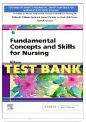 Test Bank For Dewits Fundamental Concepts And Skills For Nursing 6th Edition By Williams Question & Answers Perfectly A&plus; Grade &lpar;2026 Newest Updated Versions&rpar;&period;pdf