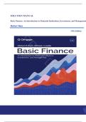 Solutions Manual for Basic Finance&colon; An Introduction to Financial Institutions&comma; Investments&comma; and Management 13th Edition by Herbert Mayo &comma; ISBN&colon; 9780357714744 &vert;All Chapters Included&vert; Guide A&plus;