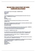 HM 280 FINAL EXAM STUDY SET WITH COMPLETE SOLUTIONS&excl;&excl;