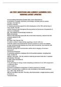 AIS TEST QUESTIONS AND CORRECT ANSWERS 100&percnt; VERIFIED LATEST UPDATE&excl;&excl;