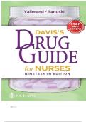 TEST BANK FOR Davis's Drug Guide for Nurses Nineteenth Edition by April Hazard Vallerand&comma; Cynthia A&period; Sanoski&period; ISBN&colon; ISBN&colon;9781719652926 COMPLETE GUIDE ALL CHAPTERS COVERED 100&percnt; VERIFIED A&plus; GRADE ASSURED&excl;&excl;&excl;&excl;&excl;NEW LATEST UPDATE&excl;&excl;&excl;&excl;&excl;
