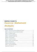 2026-2027 NEW UPDATE VERSION EDSPIRA&rsquo;S COMPREHENSIVE GUIDE TO D366 Financial Statement Analysis CHAPTER 1-11 Western Governors University