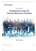 TEST BANK FOR Employment Law for Human Resource Practice 7th Edition by David Walsh ISBN&colon;978-0357717547 COMPLETE GUIDE ALL CHAPTERS COVERED 100&percnt; VERIFIED A&plus; GRADE ASSURED&excl;&excl;&excl;&excl;&excl;NEW LATEST UPDATE&excl;&excl;&excl;&excl;&excl;