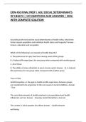 EXW 450 FINAL PREP &vert; ASU SOCIAL DETERMINANTS OF HEALTH &vert; 149 QUESTIONS AND ANSWERS &vert; 2026 WITH COMPLETE SOLUTION