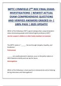 MPTC Lynnfield 2nd ROC Final Exam &vert; Practice Questions & Verified Answers