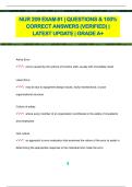 NUR 209 Exam 1 &vert; Nursing Questions & Answers &ndash; Verified Study Resource