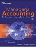 TEST BANK FOR Managerial Accounting&colon; The Cornerstone of Business Decision-Making 9th Edition by Maryanne Mowen&comma; Don Hansen&comma; Dan Heitger ISBN&colon;979-8214041902 COMPLETE GUIDE 100&percnt; VERIFIED A&plus; GRADE ASSURED&excl;&excl;&excl;&excl;&excl;NEW LATEST UPDATE&excl;&excl;&excl;&excl;&excl;