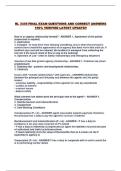 BL 3335 FINAL EXAM QUESTIONS AND CORRECT ANSWERS 100&percnt; VERIFIED LATEST UPDATE&excl;&excl;