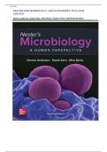 TEST BANK for Nester's Microbiology&colon; A Human Perspective 10th Edition by Denise Anderson&comma; Sarah Salm&comma; Mira Beins and Eugene Nester&period; All Chapters 1-30 Updated A&plus;