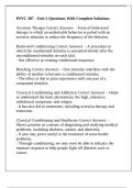 PSYC 387 - Unit 2 Questions With Complete Solutions