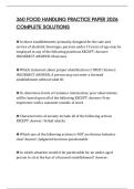 360 FOOD HANDLING PRACTICE PAPER 2026 COMPLETE SOLUTIONS