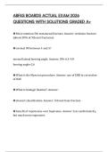 ABFAS BOARDS ACTUAL EXAM 2026 QUESTIONS WITH SOLUTIONS GRADED A&plus;