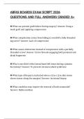 ABFAS BOARDS EXAM SCRIPT 2026 QUESTIONS AND FULL ANSWERS GRADED A&plus;