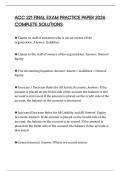 ACC 221 FINAL EXAM PRACTICE PAPER 2026 COMPLETE SOLUTIONS