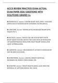 ACCS REVIEW PRACTICE EXAM ACTUAL EXAM PAPER 2026 QUESTIONS WITH SOLUTIONS GRADED A&plus;