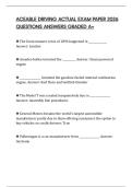 ACEABLE DRIVING ACTUAL EXAM PAPER 2026 QUESTIONS ANSWERS GRADED A