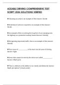 ACEABLE DRIVING COMPREHENSIVE TEST SCRIPT 2026 SOLUTIONS VERIFIED