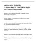 ACS PHYSICAL CHEMISTRY THERMOCHEMISTRY PRACTICE PAPER 2026 MASTERED QUESTION SERIES