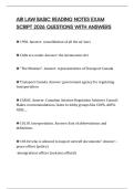 AIR LAW BASIC READING NOTES EXAM SCRIPT 2026 QUESTIONS WITH ANSWERS