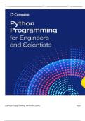 TEST BANK FOR Python Programming for Engineers and Scientists 1st Edition by Cengage ISBN&colon;978-8214002447 COMPLETE GUIDE ALL CHAPTERS COVERED 100&percnt; VERIFIED A&plus; GRADE ASSURED&excl;&excl;&excl;&excl;&excl;NEW LATEST UPDATE&excl;&excl;&excl;&excl;&excl;