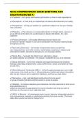 NCOA COMPREHENSIVE EXAM QUESTIONS AND SOLUTIONS RATED A&plus;