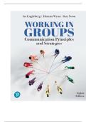 TEST BANK FOR Working in Groups&colon; Communication Principles and Strategies 8th Edition by Isa N&period; Engleberg ISBN&colon; 9780138276034 COMPLETE GUIDE ALL CHAPTERS COVERED 100&percnt; VERIFIED A&plus; GRADE ASSURED&excl;&excl;&excl;&excl;&excl;NEW LATEST UPDATE&excl;&excl;&excl;&excl;