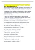 PRO TOOLS 101 CORE EXAM TEST UPDATED QUESTIONS AND SOLUTIONS RATED A&plus;