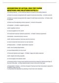 ACCOUNTING 101 ACTUAL 2026 TEST PAPER QUESTIONS AND SOLUTIONS RATED A&plus;
