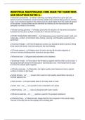 INDUSTRIAL MAINTENANCE CORE EXAM TEST QUESTIONS AND SOLUTIONS RATED A&plus;