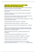 INDUSTRIAL MAINTENANCE 2026 STUDY GUIDE QUESTIONS AND SOLUTIONS RATED A&plus;