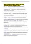 INDUSTRIAL MAINTENANCE 2026 ACTUAL EXAM QUESTIONS AND SOLUTIONS RATED A&plus;