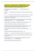 INDUSTRIAL MAINTENANCE COMPREHENSIVE EXAM UPDATED QUESTIONS AND SOLUTIONS RATED A&plus;