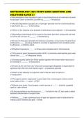 BIOTECHNOLOGY 2026 STUDY GUIDE QUESTIONS AND SOLUTIONS RATED A&plus;