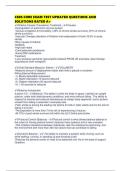 CSRS CORE EXAM TEST UPDATED QUESTIONS AND SOLUTIONS RATED A&plus;
