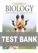 TEST BANK FOR Campbell Biology&colon; Concepts & Connections 10th Edition by Martha R&period; Taylor&comma; Eric J&period; Simon&comma; Jean L&period; Dickey ISBN&colon;978-0135269169 COMPLETE GUIDE ALL CHAPTERS COVERED 100&percnt; VERIFIED A&plus; GRADE ASSURED&excl;&excl;&excl;&excl;NEW LATEST UPDATE&excl;&excl;&excl;&excl;