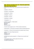 QMA INSULIN EXAMINATION SET UPDATED QUESTIONS AND SOLUTIONS RATED A&plus;