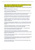 QMA INSULIN ADMINISTRATION COMPREHENSIVE EXAM QUESTIONS AND SOLUTIONS RATED A&plus;