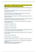 QMA INSULIN ADMINISTRATION UPDATED EXAM SCRIPT QUESTIONS AND SOLUTIONS RATED A&plus;