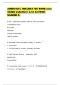 AMEDD DCC PRACTICE TEST BANK 2026 TESTED QUESTIONS AND ANSWERS GRADED A&plus;