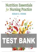 TEST BANK FOR Nutrition Essentials for Nursing Practice&comma; Ninth&comma; North American Edition by Susan Dudek ISBN&colon;978-1975161125 COMPLETE GUIDE ALL CHAPTERS COVERED 100&percnt; VERIFIED A&plus; GRADE ASSURED&excl;&excl;&excl;&excl;&excl;NEW LATEST UPDATE&excl;&excl;&excl;&excl;&excl;