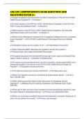 4A0 CDC COMPREHENSIVE EXAM QUESTIONS AND SOLUTIONS RATED A&plus;