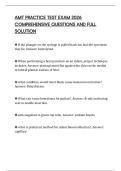 AMT PRACTICE TEST EXAM 2026 COMPREHENSIVE QUESTIONS AND FULL SOLUTION