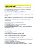FRESENIUS PCT ACTUAL 2026 EXAM QUESTIONS AND SOLUTIONS RATED A&plus;