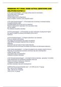 FRESENIUS PCT FINAL EXAM ACTUAL QUESTIONS AND SOLUTIONS RATED A&period;pdf