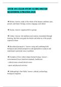 ANTH 202 EXAM STUDY GUIDE SOLVED QUESTIONS UPDATED 2026